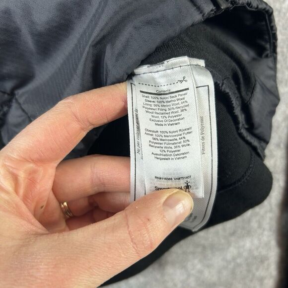 Smartwool Jacket Women's Small Black Merino Wool Smartloft 60 Quilted Outdoors - Picture 11 of 11
